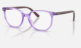 Ray-Ban Junior Junior Elliot RY9097V — Transparent Violet — quarter view