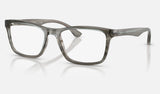 Ray-Ban RX5279F — Striped Grey — quarter view