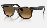 Ray-Ban Wayfarer Ease RB4340 — Havana / Polarized Brown Gradient — quarter view
