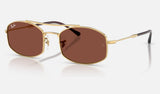 Ray-Ban RB3719 — Arista Gold / Red — quarter view