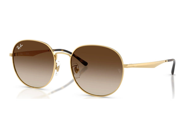 Ray-Ban RB3727D — Arista Gold / Brown Gradient — quarter view
