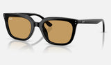 Ray-Ban RB4439D — Black / Ochre — quarter view