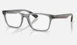Ray-Ban RX7025 — Light Grey — quarter view