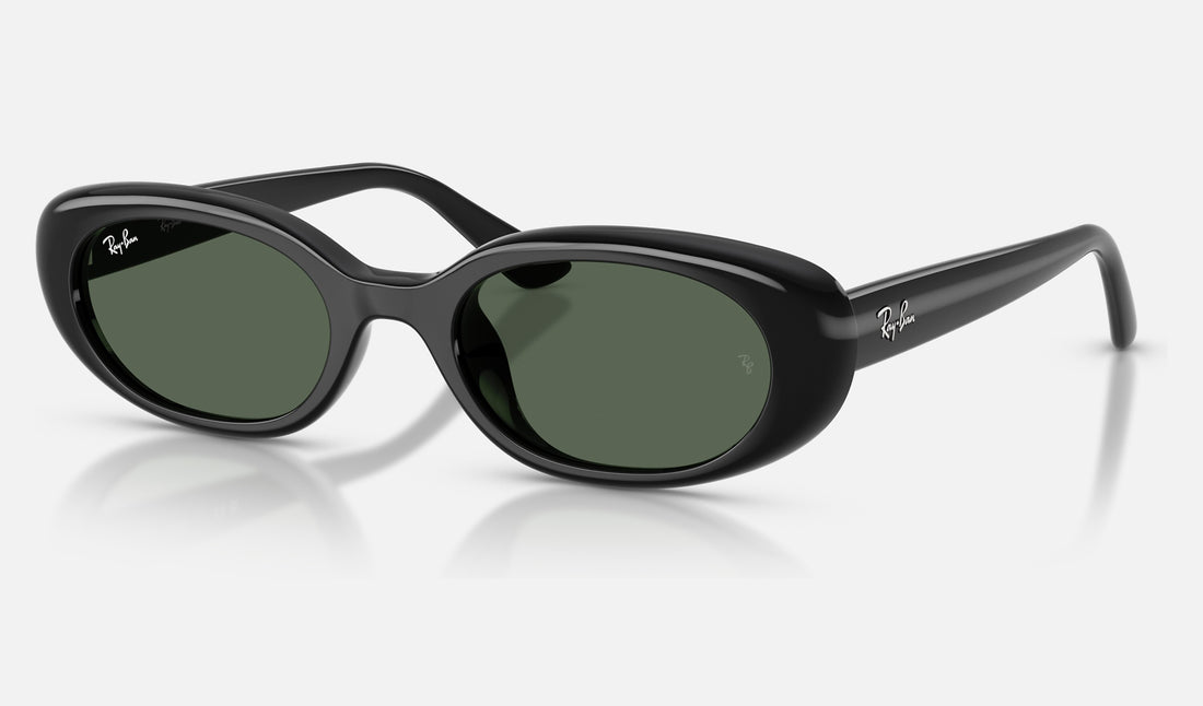Ray-Ban RB4441D — Black / Dark Green — quarter view