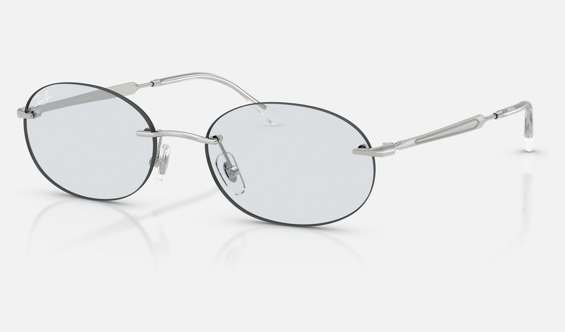 Ray-Ban RB3767 — Silver / Sapphire — quarter view