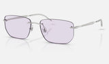 Ray-Ban RB3768 — Silver / Amethyst — quarter view