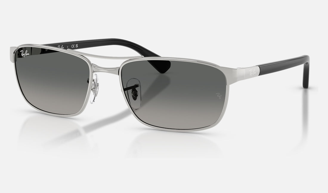 Ray-Ban RB3778 — Silver / Grey Gradient — quarter view