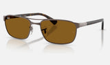 Ray-Ban RB3778 — Copper / Brown — quarter view