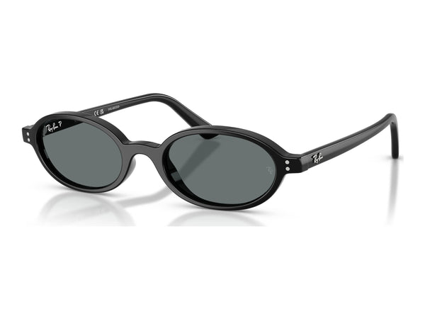 Ray-Ban RB4472 — Black / Dark Grey Polarized — quarter view