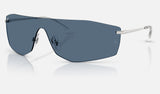 Ray-Ban RB3781 — Silver / Dark Blue — quarter view