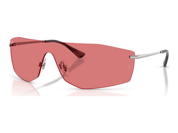 Ray-Ban RB3781 — Gunmetal / Red — quarter view