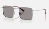 Ray-Ban RB3782 — Silver / Grey — quarter view