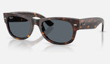 Ray-Ban Mega Wayfarer Ii RB0832S — Havana / Blue — quarter view