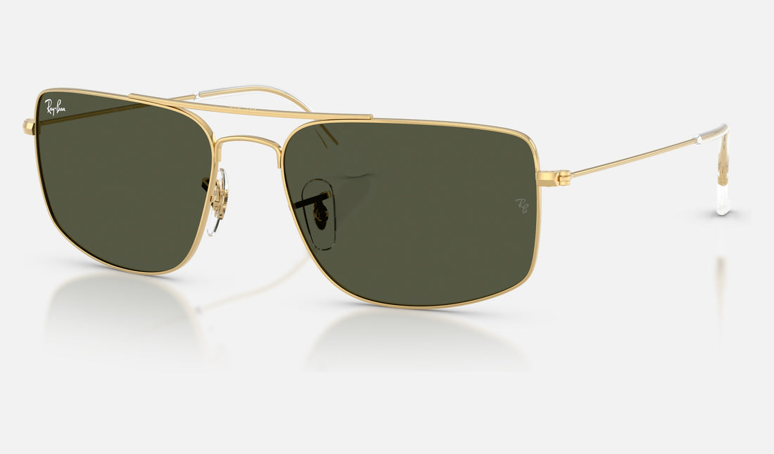 Ray-Ban Explorer 3 RB3779 — Arista Gold / Green — quarter view