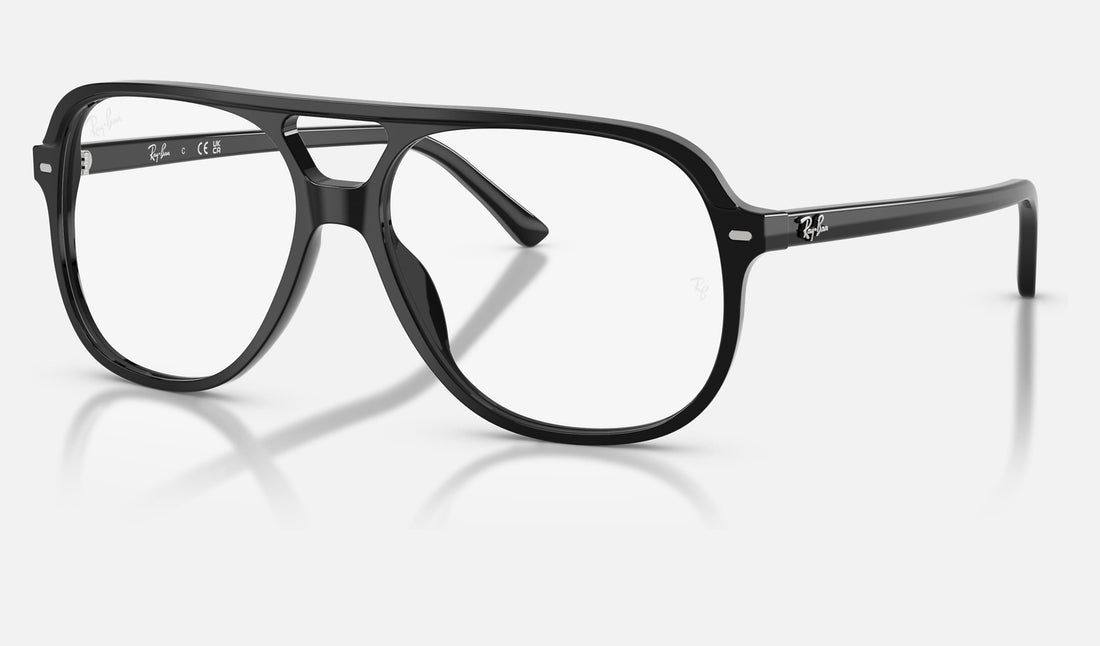 Ray-Ban RX5698 — Black — quarter view