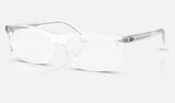 Ray-Ban RX5450 — Transparent — quarter view