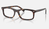 Ray-Ban RX5450 — Havana — quarter view