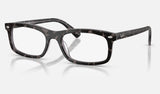 Ray-Ban RX5450 — Havana Grey — quarter view