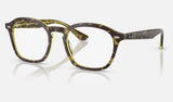Ray-Ban RX5451 — Havana & Green — quarter view