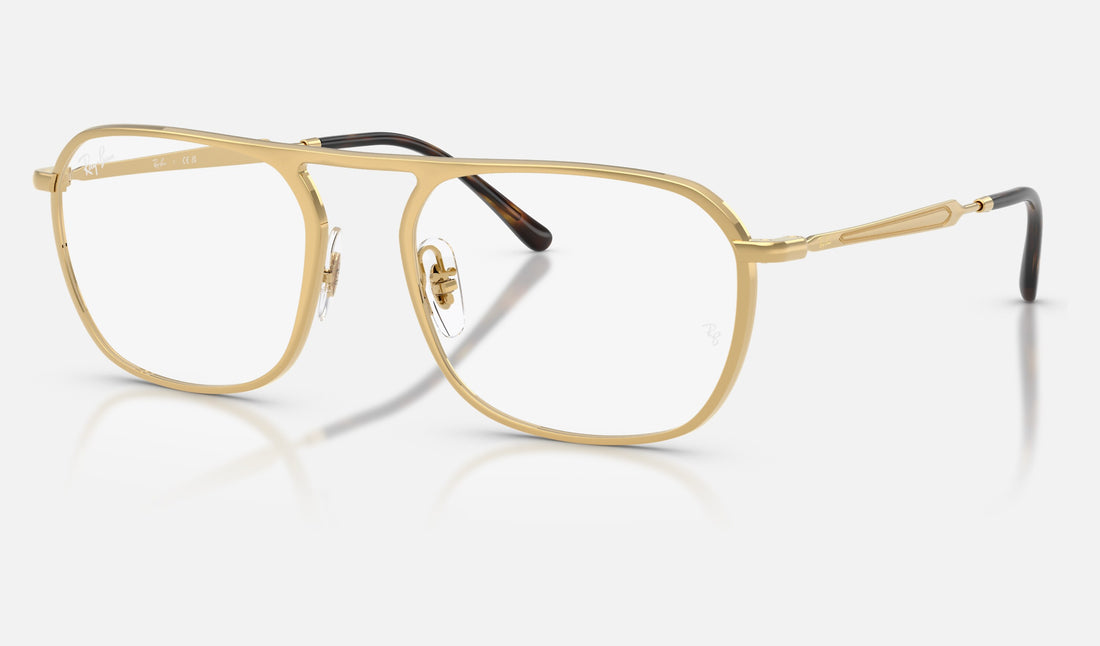 Ray-Ban RX6548 — Arista Gold — quarter view