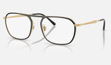 Ray-Ban RX6548 — Blue & Arista Gold — quarter view