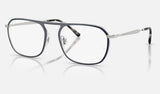 Ray-Ban RX6548 — Blue & Silver — quarter view