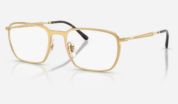 Ray-Ban RX6549 — Arista Gold — quarter view
