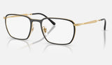 Ray-Ban RX6549 — Blue & Arista Gold — quarter view