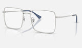 Ray-Ban RX6553 — Silver — quarter view