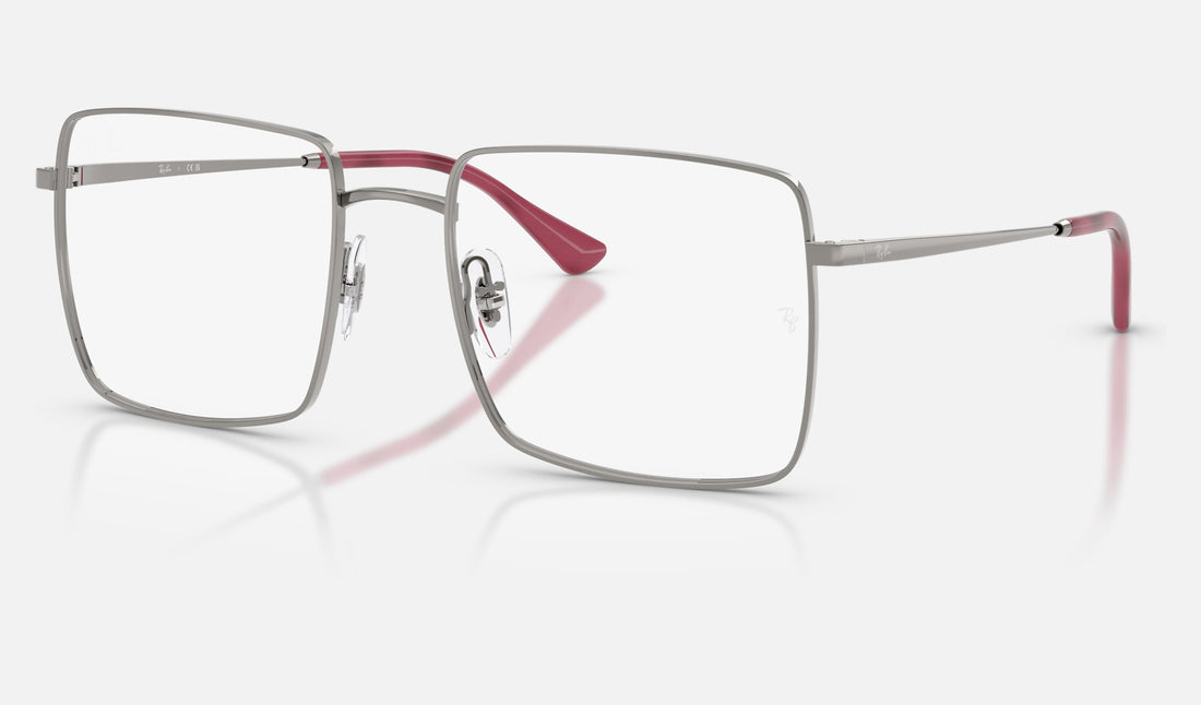 Ray-Ban RX6553 — Gunmetal — quarter view