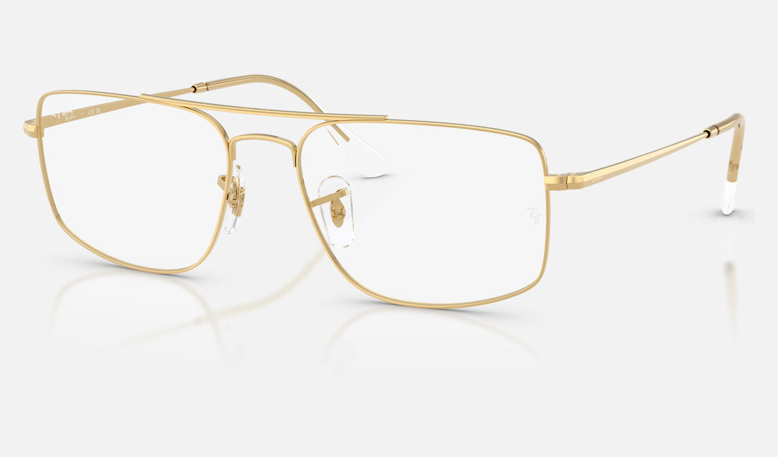 Ray-Ban RX6579 RX6579 — Arista Gold — quarter view