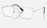 Ray-Ban RX6579 RX6579 — Silver — quarter view