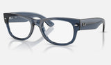 Ray-Ban Mega Wayfarer Ii RX0832V — Dark Blue — quarter view