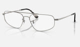Ray-Ban RX6550 — Gunmetal — quarter view