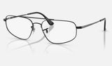 Ray-Ban RX6550 — Black — quarter view