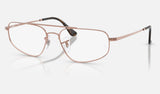Ray-Ban RX6550 — Copper — quarter view