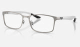 Ray-Ban RX8424 — Gunmetal — quarter view