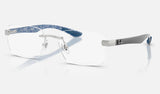 Ray-Ban RX8423 — Silver — quarter view