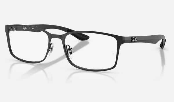 Ray-Ban RX8424 — Black — quarter view