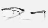 Ray-Ban RX8423 — Black — quarter view