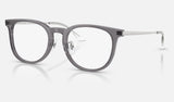 Ray-Ban RX5453D — Dark Grey — quarter view