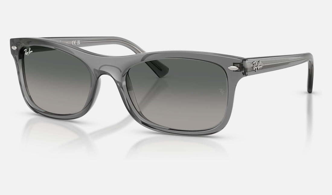 Ray-Ban RB2226 — Transparent Grey / Grey Gradient — quarter view