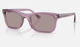 Ray-Ban RB2226 — Transparent Violet / Violet — quarter view