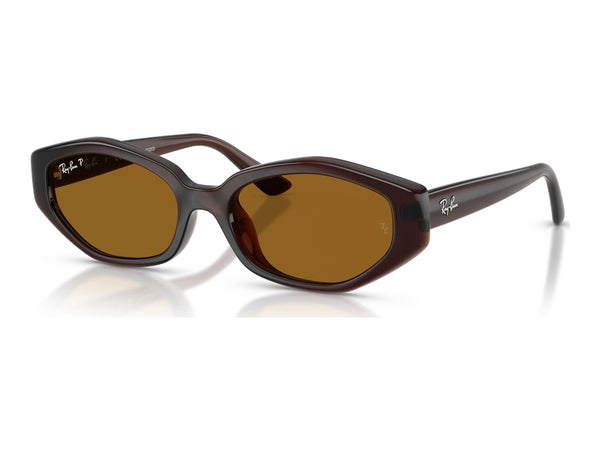 Ray-Ban RB4473D — Dark Brown / Dark Brown Polarized — quarter view