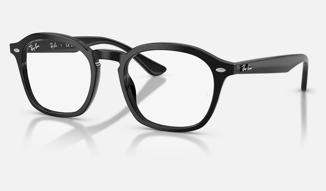 Ray-Ban RX5451F — Black — quarter view