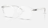 Ray-Ban RX5451F — Transparent — quarter view