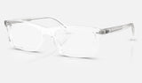 Ray-Ban RX5450F — Transparent — quarter view