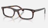 Ray-Ban RX5450F — Havana — quarter view