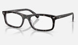 Ray-Ban RX5450F — Havana Grey — quarter view