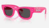 Ray-Ban Wayfarer Puffer RB4940B — Pink & Strass / Ultra Black — quarter view